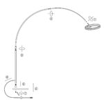 Vloerlamp Ringlux | 2 lichts | Goud - Afbeelding 7