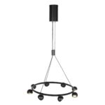 Hanglamp Marcadore | 8 lichts | Zwart - Afbeelding 8