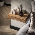 Nachtkastje 1L set|2 layer L | Massief acacia naturel