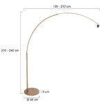 Vloerlamp Sparkled Light | 1 lichts | Brons, Bruin - Afbeelding 6