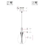 Hanglamp Glimsy | 1 lichts | Zwart - Afbeelding 7