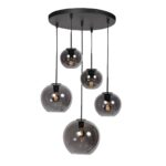 Hanglamp HaloSwap | 5 lichts | Zwart - Afbeelding 8