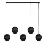 Hanglamp HaloSwap | 5 lichts | Zwart